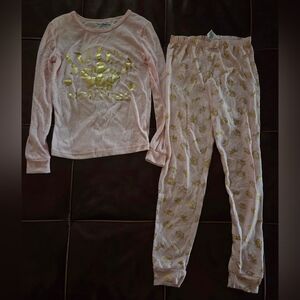 Juicy Couture Kids Pajama Set in Pink and Gold
